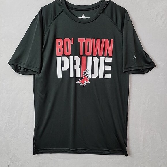 BSN Sports Performance Short Sleeve Black T-Shirt Men's Size M BO' Town Pride - Picture 2 of 10